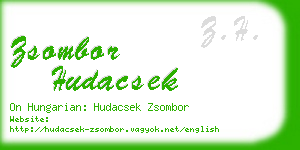 zsombor hudacsek business card